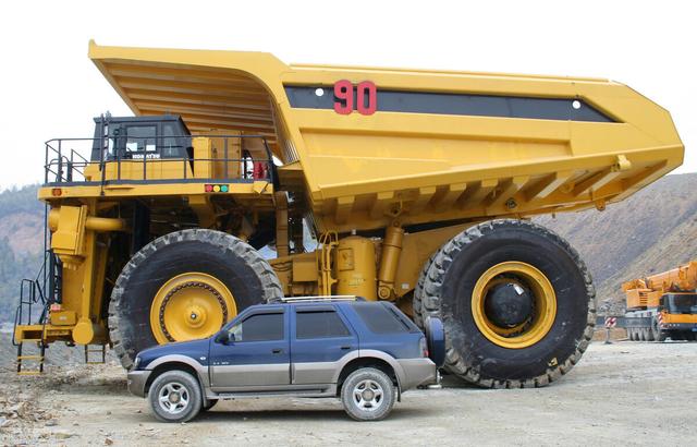 世界上最强最大的卡车（世界最大的卡车载重量达500吨）(1)